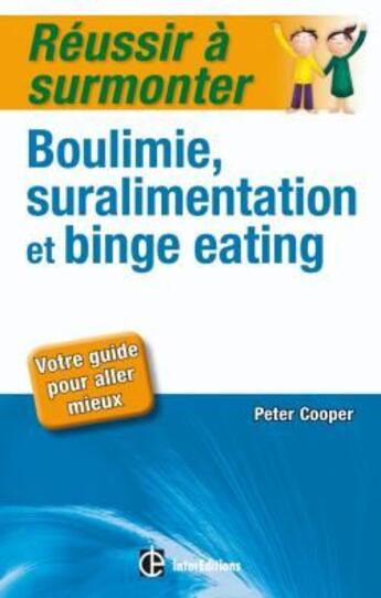 Couverture du livre « Réussir à surmonter boulimie et suralimentation » de P Cooper aux éditions Intereditions