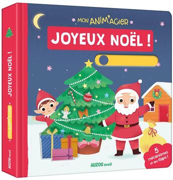 Couverture du livre « Mon anim'agier ; joyeux Noël » de Kiwi Wu aux éditions Philippe Auzou