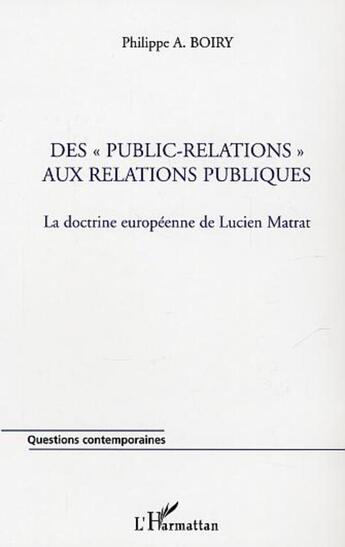 Couverture du livre « Des 