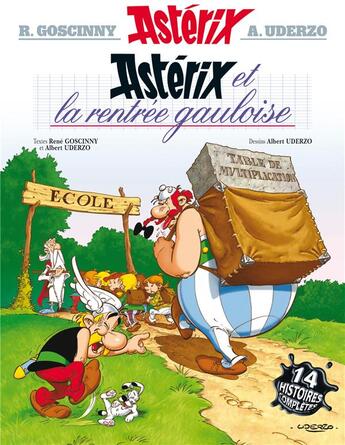 Couverture du livre « Astérix t.32 : Astérix et la rentrée gauloise » de Rene Goscinny et Albert Uderzo aux éditions Albert Rene