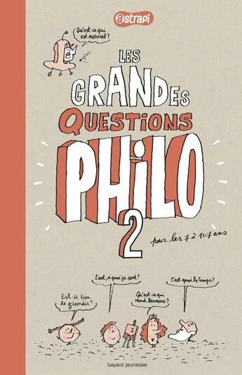 Couverture du livre « Les grandes questions philo 2 pour les 7 à 107 ans » de Anne-Sophie Chilard aux éditions Bayard Jeunesse