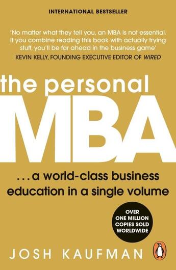 Couverture du livre « Personal mba, the » de Josh Kaufman aux éditions Adult Pbs