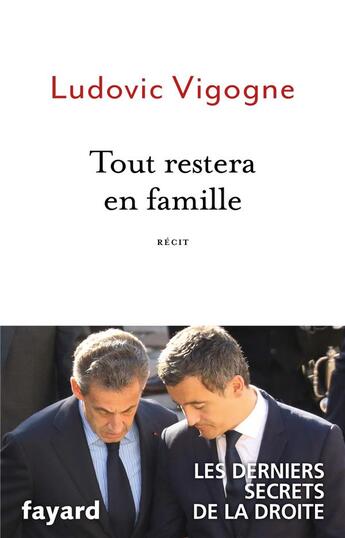 Couverture du livre « Tout restera en famille » de Ludovic Vigogne aux éditions Fayard