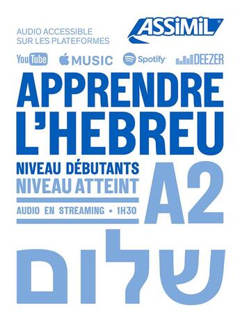 Couverture du livre « Apprendre l'hebreu niveau a2 » de Pettel Iris aux éditions Assimil