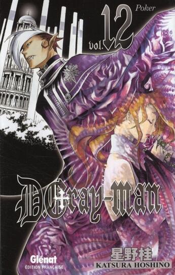 Couverture du livre « D.Gray-Man Tome 12 : poker » de Katsura Hoshino aux éditions Glenat