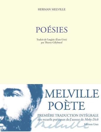 Couverture du livre « Poésies » de Herman Melville aux éditions Unes