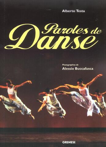 Couverture du livre « Paroles de danse » de Alberto Testa aux éditions Gremese