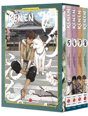 Couverture du livre « Ken'en ; comme chien et singe : coffret Tomes 5 à 8 » de Hitoshi Ichimura et Fuetsudo aux éditions Bamboo