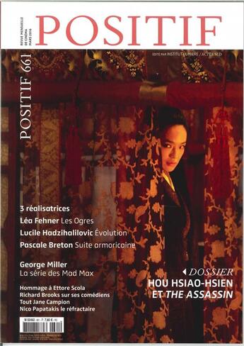 Couverture du livre « Positif n 661 hou hsiao hsien et the assassin mars 2016 » de  aux éditions Revue Positif