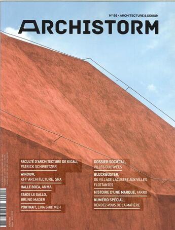 Couverture du livre « Archistorm n 95 villes cultivees - mars/avril 2019 » de  aux éditions Archistorm
