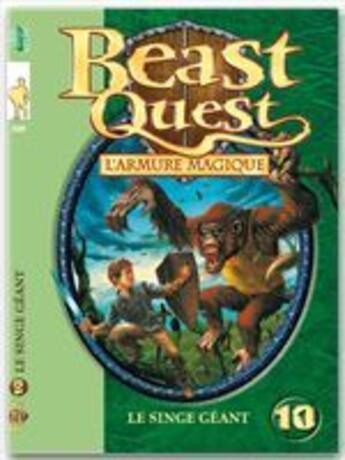 Couverture du livre « Beast quest Tome 10 ; le singe géant » de Adam Blade aux éditions Le Livre De Poche Jeunesse