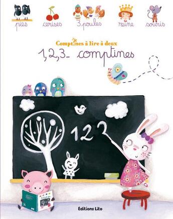 Couverture du livre « 1,2,3... comptines » de  aux éditions Lito