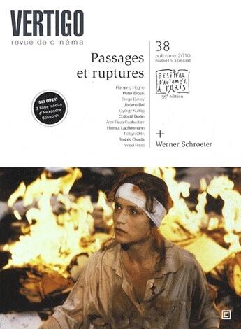 Couverture du livre « REVUE VERTIGO n.38 ; passages et ruptures » de Revue Vertigo aux éditions Nouvelles Lignes