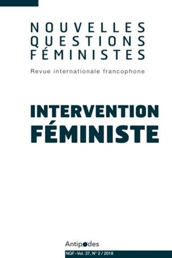 Couverture du livre « REVUE NOUVELLES QUESTIONS FEMINISTES » de Mar Bayer Veronique aux éditions Antipodes Suisse