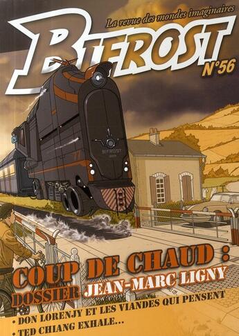 Couverture du livre « Revue Bifrost N.56 ; Coup De Chaud : Dossier Jean-Marc Ligny » de Revue Bifrost aux éditions Le Belial