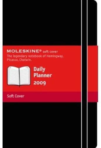 Couverture du livre « Agenda journalier 2009 poche couv. souple noir » de Moleskine aux éditions Moleskine Papet