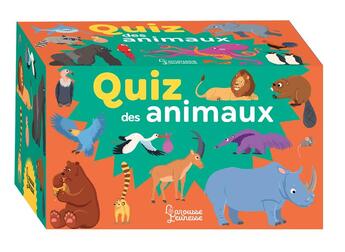 Couverture du livre « Quiz des animaux » de Jakobowicz/Poli aux éditions Larousse