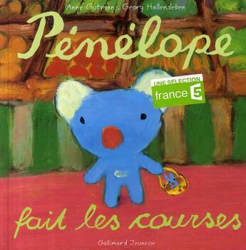 Couverture du livre « Pénélope fait les courses » de Gutman/Hallensleben aux éditions Gallimard-jeunesse