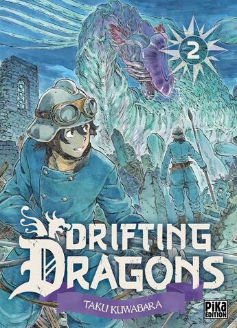 Couverture du livre « Drifting dragons Tome 2 » de Taku Kuwabara aux éditions Pika