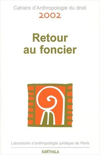 Couverture du livre « Retour au foncier » de  aux éditions Karthala