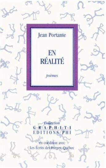 Couverture du livre « En réalité » de Jean Portante et Robert Brandy aux éditions Editions Phi