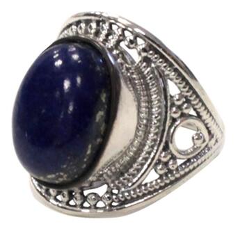 Couverture du livre « Bague baroque argent - alaka - lapis lazuli - t54 » de  aux éditions Dg-exodif