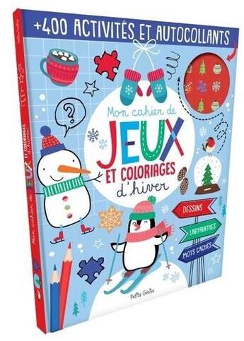 Couverture du livre « Mon livre de jeux et coloriages d'hiver » de Claire Chabot aux éditions Shoebox Media