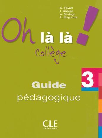 Couverture du livre « Guide pédagogique (édition 2006) » de  aux éditions Cle International