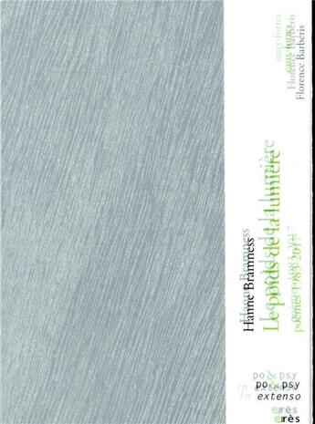 Couverture du livre « Le poids de la lumière » de Hanne Bramness aux éditions Eres