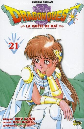 Couverture du livre « Dragon quest - la quête de Daï Tome 21 » de Riku Sanjo et Koji Inada aux éditions Delcourt