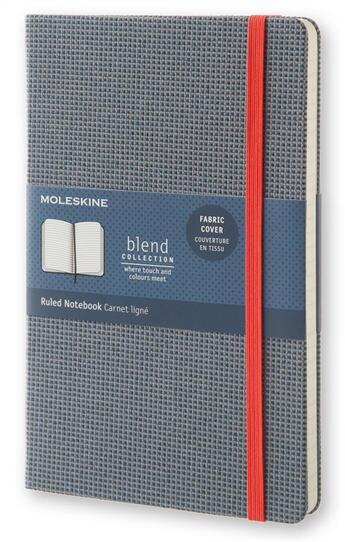 Couverture du livre « Carnet blend bleu grand format ligné » de Moleskine aux éditions Moleskine Papet