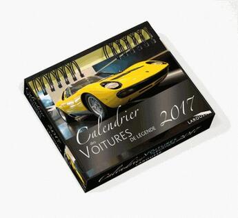 Couverture du livre « Calendrier des voitures de légende 2017 » de Samuel Gourbiere aux éditions Larousse