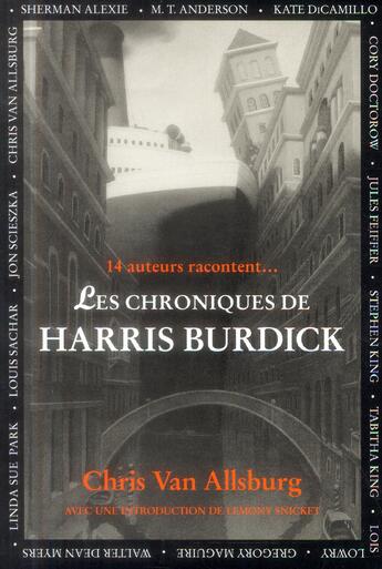 Couverture du livre « Les chroniques de Harris Burdick » de Chris Van Allsburg aux éditions Ecole Des Loisirs