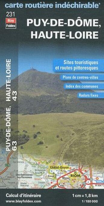 Couverture du livre « Puy-deDôme (63), Haute-Loire (43) » de  aux éditions Blay Foldex