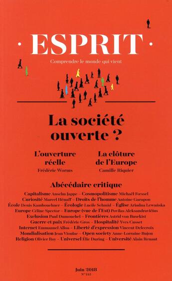 Couverture du livre « REVUE ESPRIT » de Frédéric Worms aux éditions Revue Esprit