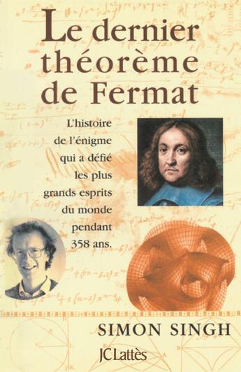 Couverture du livre « Le dernier théorème de Fermat » de Simon Singh aux éditions Lattes