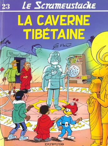 Couverture du livre « Le Scrameustache Tome 23 : la caverne tibétaine » de Gos et Walt aux éditions Dupuis