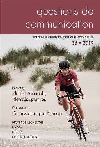 Couverture du livre « Questions de communication, n 35/2019. identite editoriale, identites sportives » de Menn Bonnet Valerie aux éditions Pu De Nancy