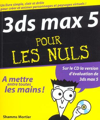 Couverture du livre « 3d Max 5 » de Shamms Mortier aux éditions First Interactive