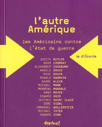 Couverture du livre « L'autre Amérique ; les Américains contre l'état de guerre » de  aux éditions Textuel