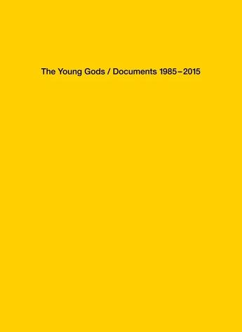 Couverture du livre « Young gods/documents 1985-2015 » de Vincent De Roguin aux éditions La Baconniere