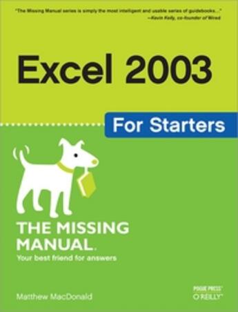 Couverture du livre « Excel For Rookies: The Missing Manual » de Macdonald aux éditions O Reilly & Ass