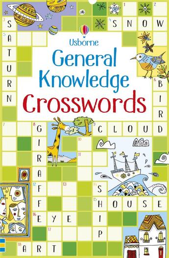 Couverture du livre « General knowledge crosswords » de Phillip Clarke aux éditions Usborne