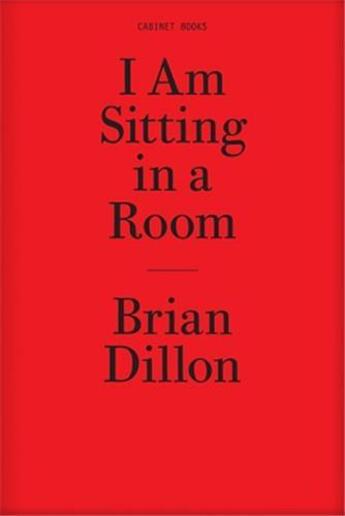 Couverture du livre « I am sitting in a room » de Brian Dillon aux éditions Dap Artbook