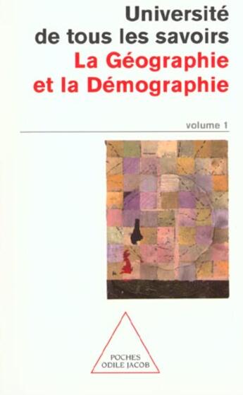 Couverture du livre « La geographie et la demographie - utls, volume 1 » de  aux éditions Odile Jacob