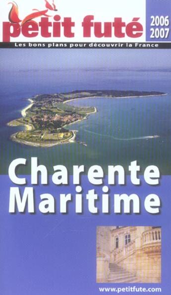 Couverture du livre « CHARENTE MARITIME (edition 2006-2006) » de Collectif Petit Fute aux éditions Le Petit Fute