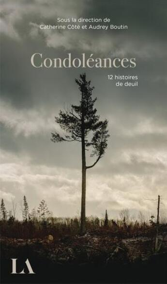 Couverture du livre « Condoléances : 12 histoires de deuil » de Catherine Cote et Audrey Boutin aux éditions Quebec Amerique