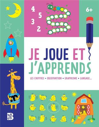 Couverture du livre « Je joue et j'apprends 6+ » de  aux éditions Le Ballon