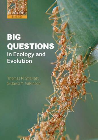 Couverture du livre « Big Questions in Ecology and Evolution » de Wilkinson David M aux éditions Oup Oxford