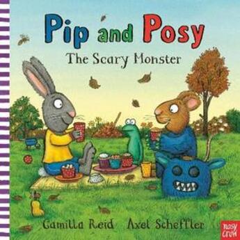 Couverture du livre « Pip and Posy, the scary monster » de Axel Scheffler aux éditions 